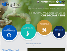 Tablet Screenshot of hydro-industries.co.uk